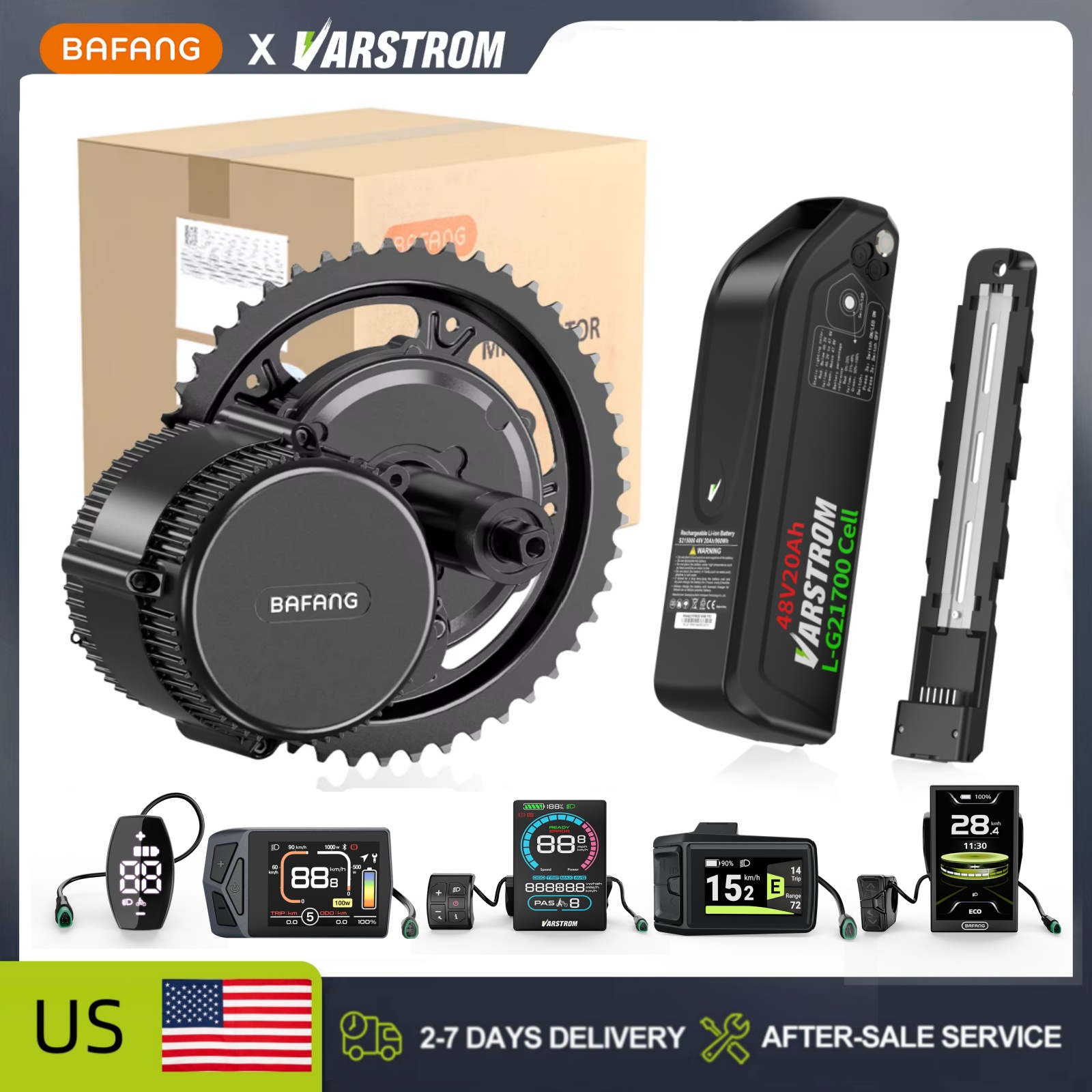 Bafang Bbshd 1000W Conversion Kit - [Stock US] Kits de conversion de
