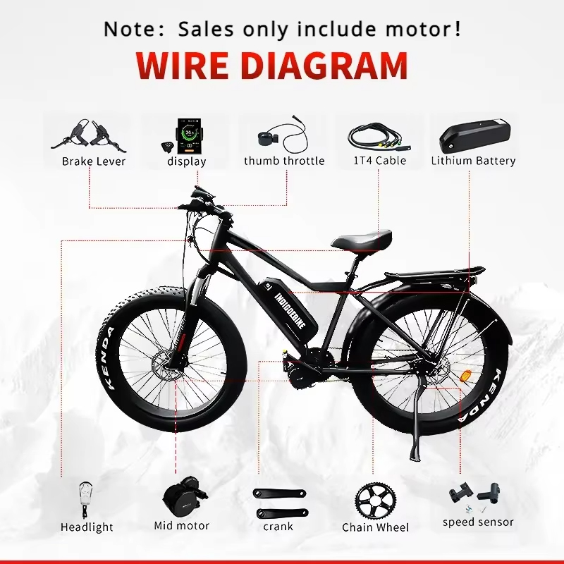 Kit de conversion de vélo élec - Bafang Bbshd 1000W Conversion Kit avis et prix